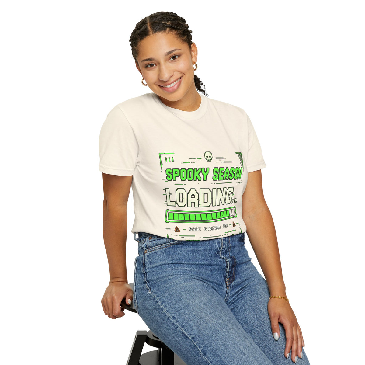 Spooky Season Loading Gamer Halloween Comfort Colors Tee