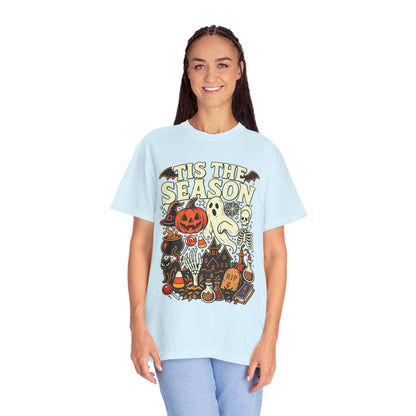 Tis the Season Spooky Halloween Comfort Colors Graphic Tee