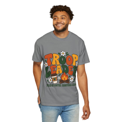 Troop Leader Coffee Campfires Chaos Comfort Colors Tee