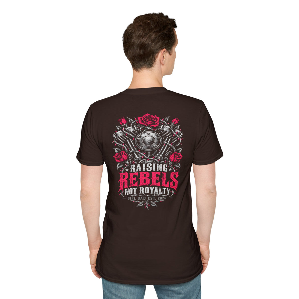 Raising Rebels Girl Dad Biker Graphic Tee