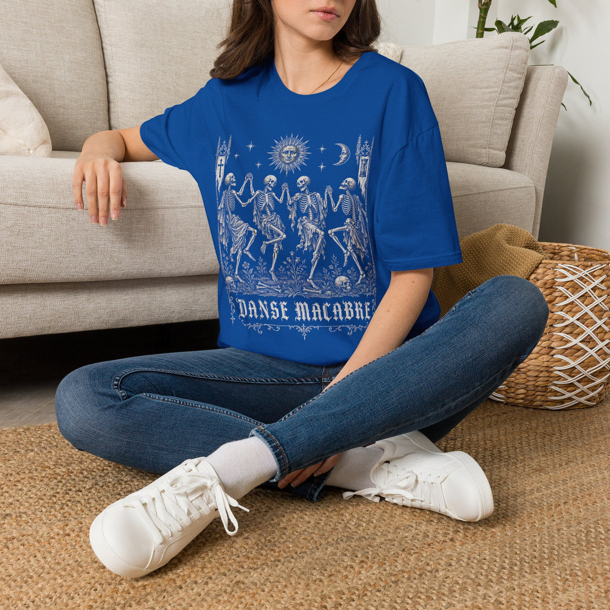 Danse Macabre Medieval Woodcut Skeleton T-Shirt