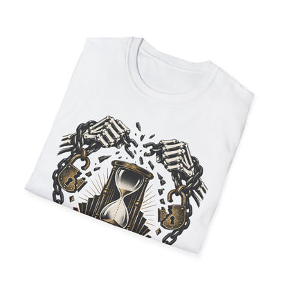 The Final Escape 1926 Shirt – Skeleton Chains Hourglass Art Deco Tee