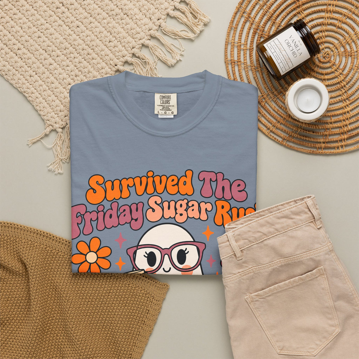 Friday Sugar Rush Halloween 2026 Comfort Colors Tee