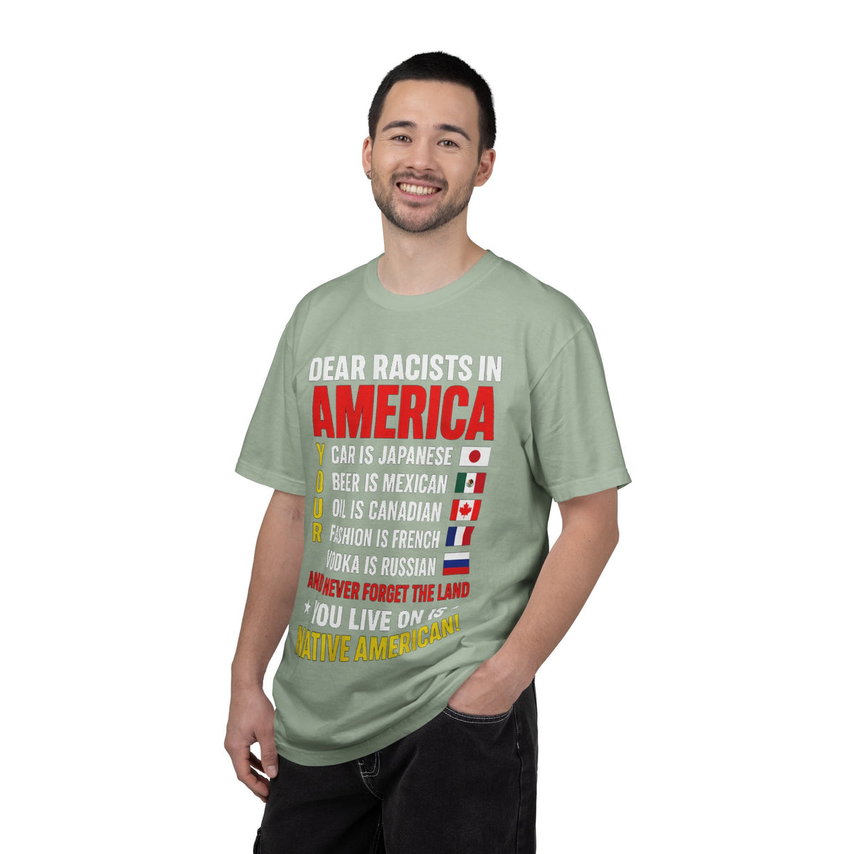 Dear Racists in America Anti-Racism Comfort Colors Tee