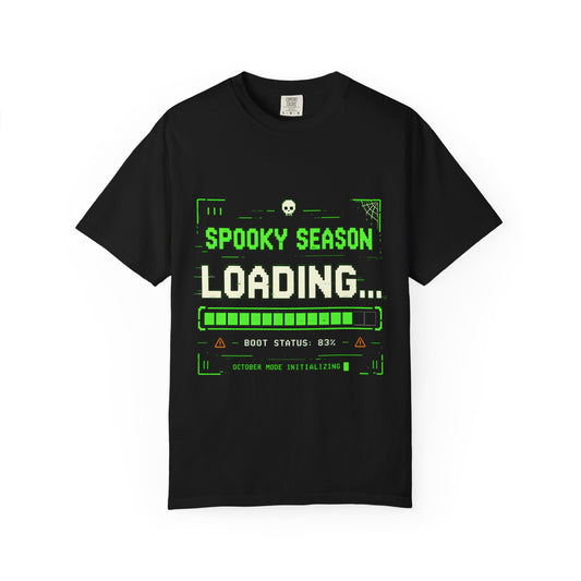 Spooky Season Loading Gamer Halloween Comfort Colors Tee