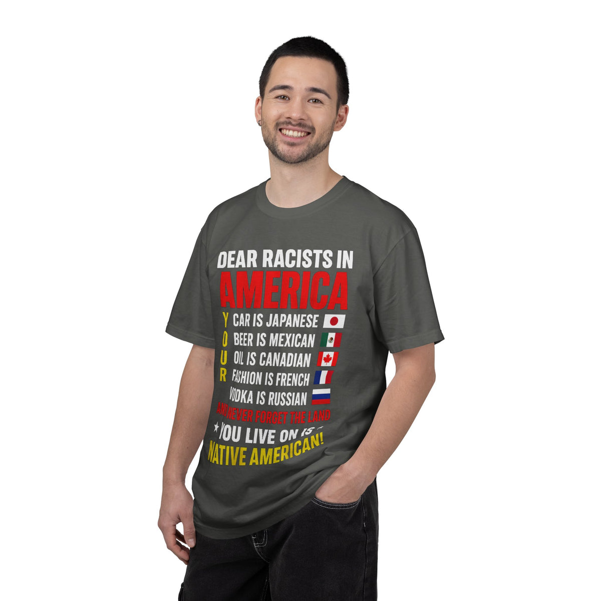 Dear Racists in America Anti-Racism Comfort Colors Tee