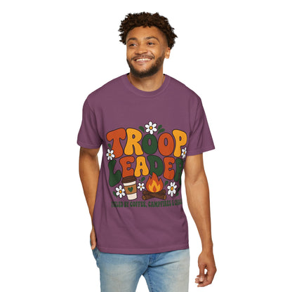 Troop Leader Coffee Campfires Chaos Comfort Colors Tee