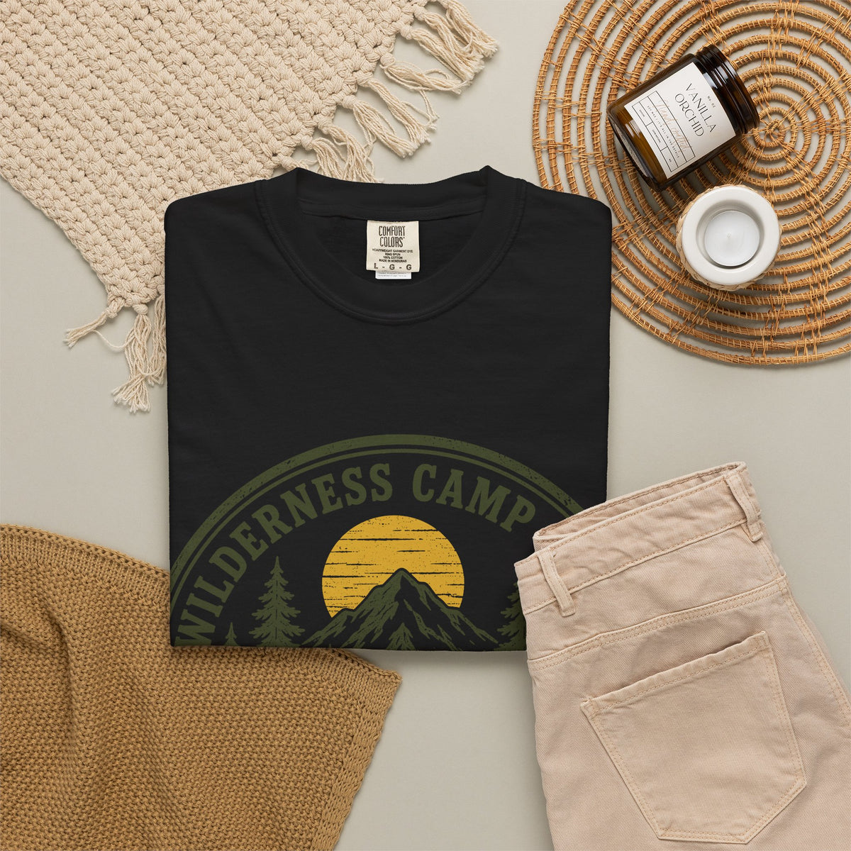 Wilderness Camp Crew Savannah GA Comfort Colors Tee