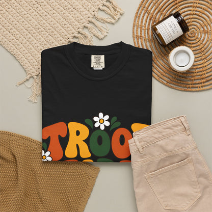 Troop Leader Coffee Campfires Chaos Comfort Colors Tee
