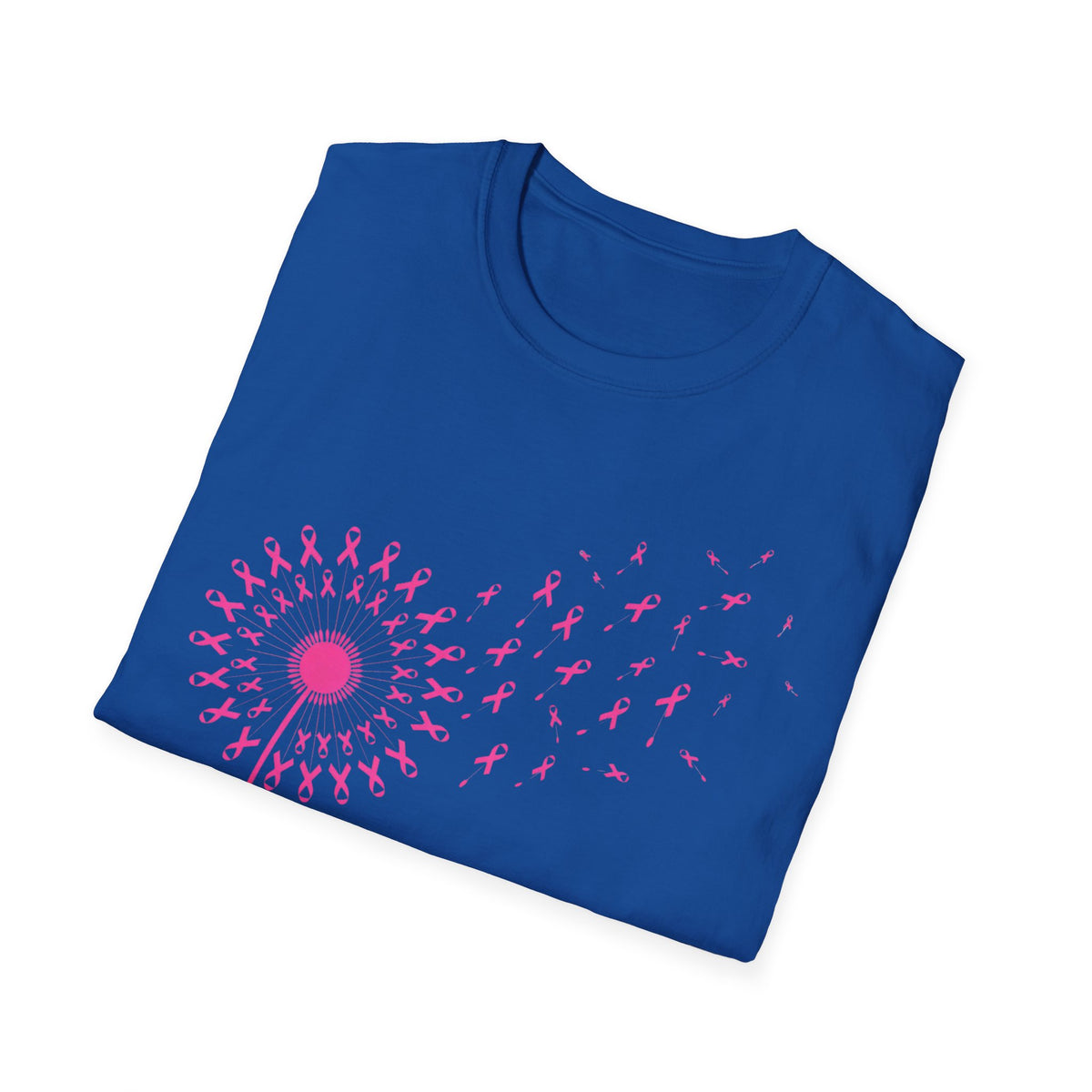 Pink Ribbon Dandelion Breast Cancer Awareness Tee