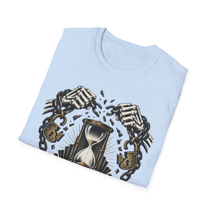 The Final Escape 1926 Shirt – Skeleton Chains Hourglass Art Deco Tee