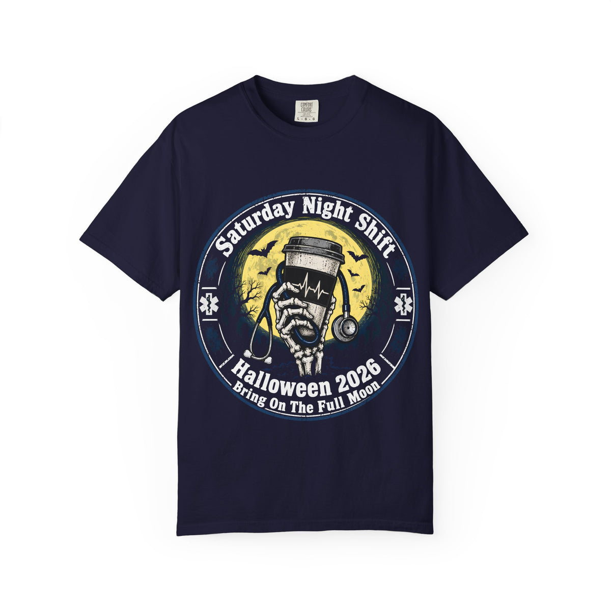 Saturday Night Shift Halloween 2026 Comfort Colors Tee