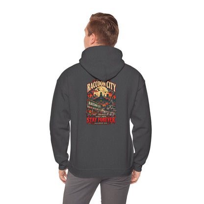 Welcome to Raccoon City Halloween 2026 Gildan 18500 Hoodie