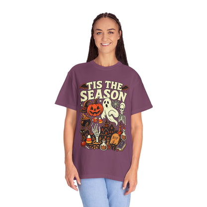 Tis the Season Spooky Halloween Comfort Colors Graphic Tee
