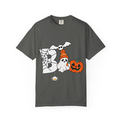 Cute Ghost Pumpkin Cozy Halloween Comfort Colors T-Shirt