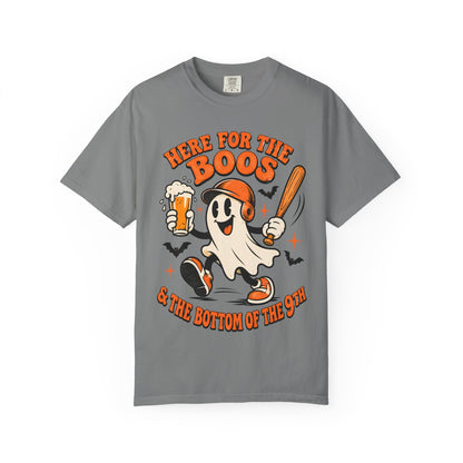 Here for the Boos Baseball Halloween Comfort Colors Tee