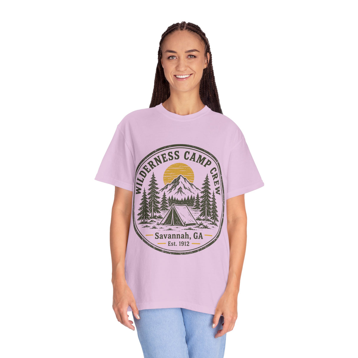Wilderness Camp Crew Savannah GA Comfort Colors Tee