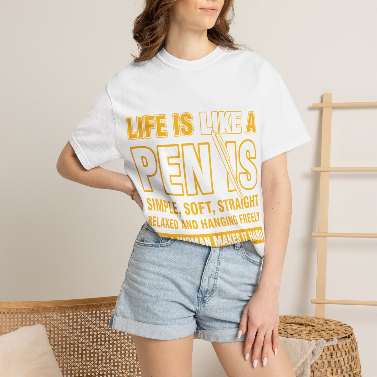 Life Is Like a Penis Adult Humor Comfort Colors T-Shirt