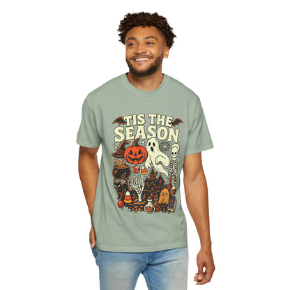 Tis the Season Spooky Halloween Comfort Colors Graphic Tee