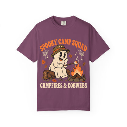 Spooky Camp Squad Campfires & Cobwebs Comfort Colors Tee
