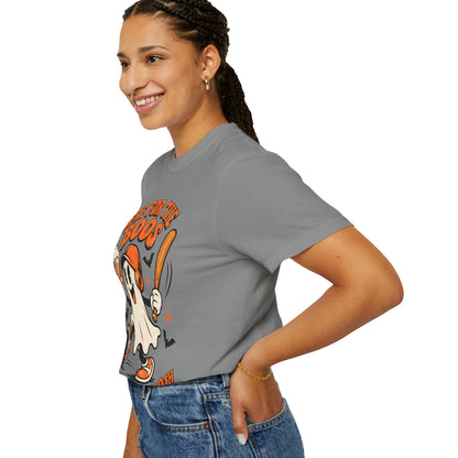 Here for the Boos Baseball Halloween Comfort Colors Tee