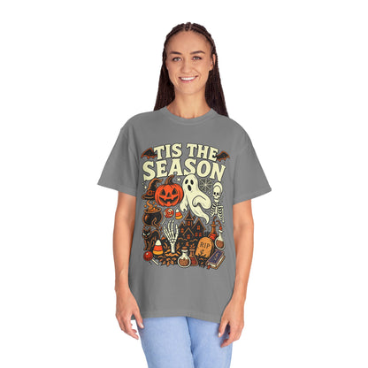Tis the Season Spooky Halloween Comfort Colors Graphic Tee