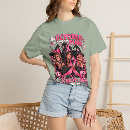 In October We Wear Pink My Coven Fights in Pink Tee