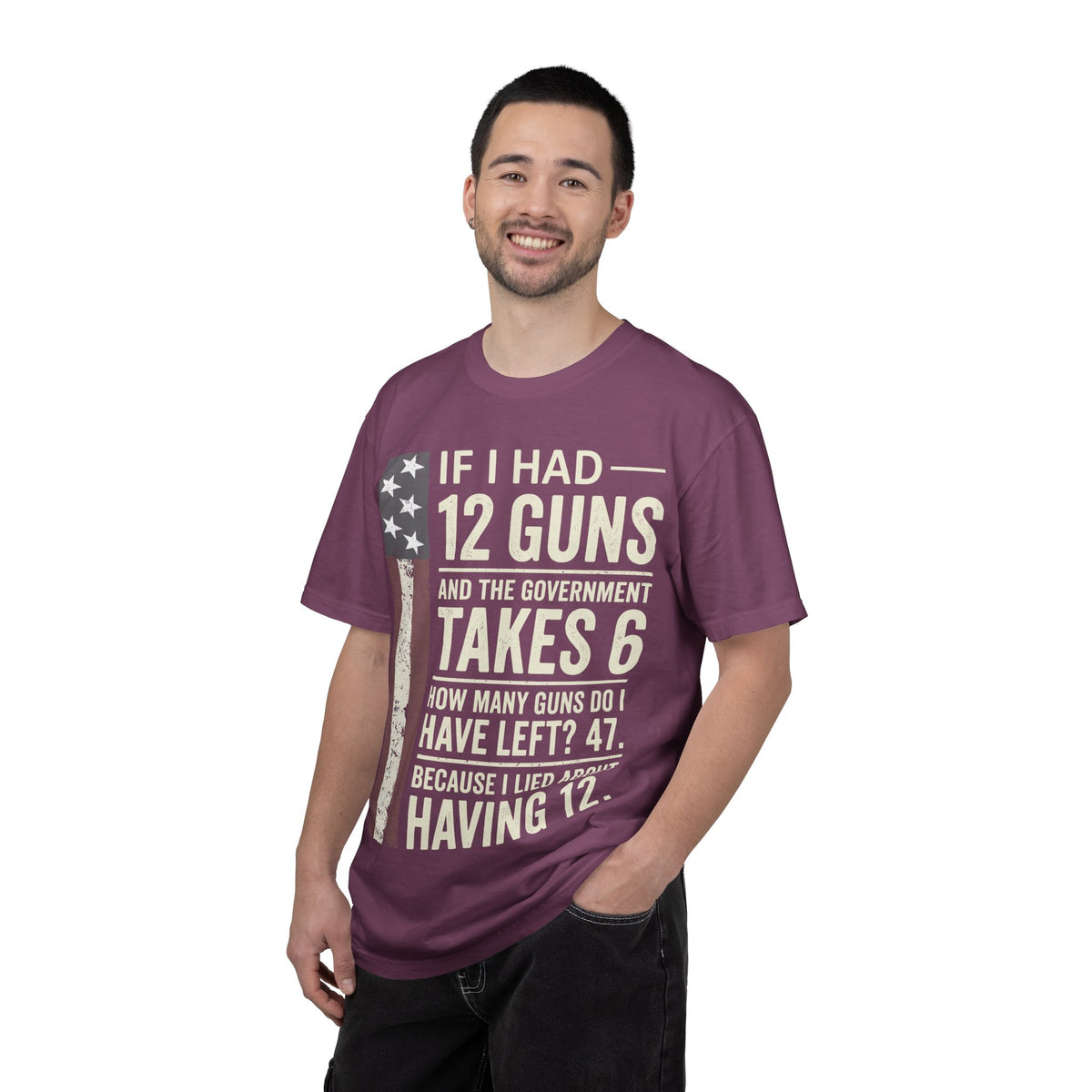 If I Had 12 Guns Funny Gun Math Comfort Colors T-Shirt