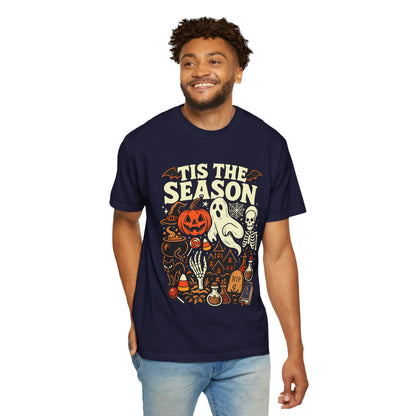 Tis the Season Spooky Halloween Comfort Colors Graphic Tee