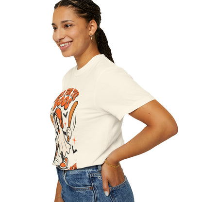 Here for the Boos Baseball Halloween Comfort Colors Tee