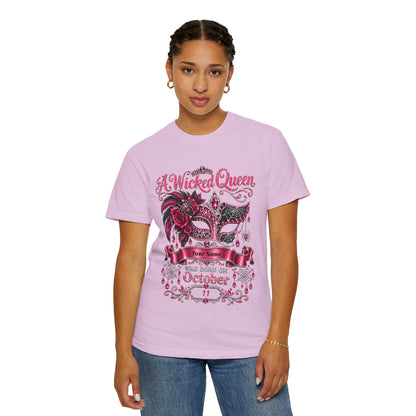 Personalized Wicked Queen October Birthday Comfort Colors Tee