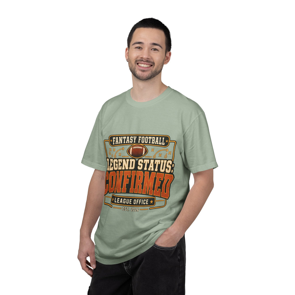Fantasy Football Legend Status Confirmed Comfort Colors Tee