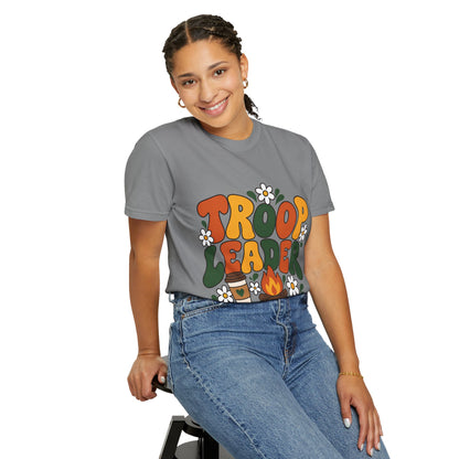 Troop Leader Coffee Campfires Chaos Comfort Colors Tee