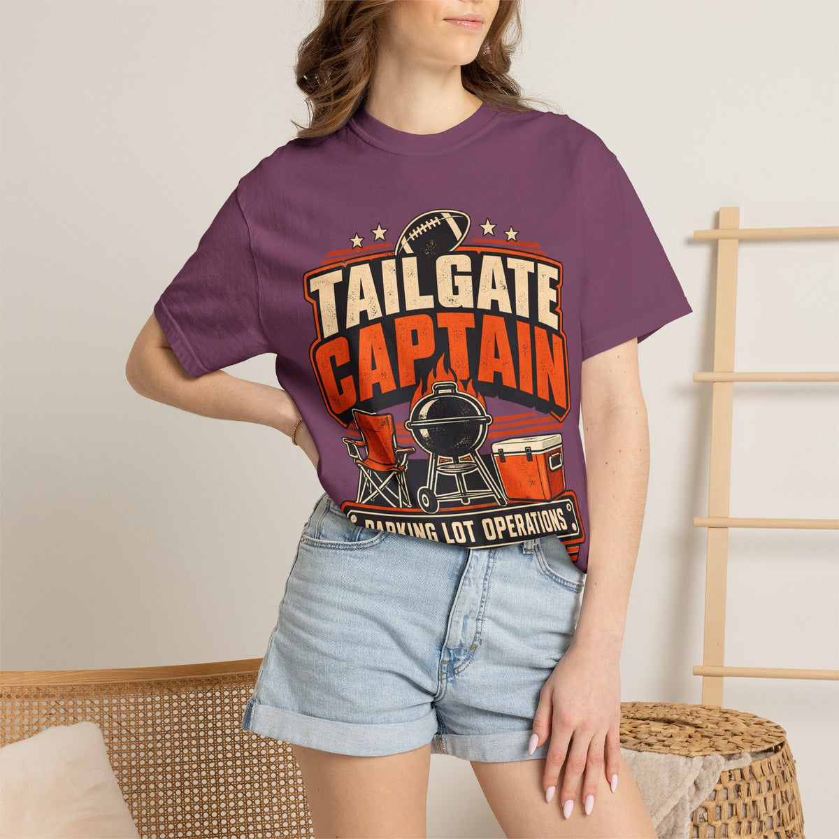 Tailgate Captain Football Game Day Comfort Colors T-Shirt