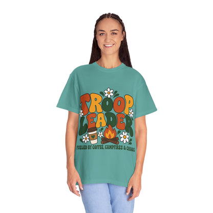 Troop Leader Coffee Campfires Chaos Comfort Colors Tee