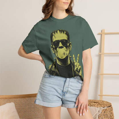 Frankenstein Bubblegum Peace Sign Comfort Colors T-Shirt