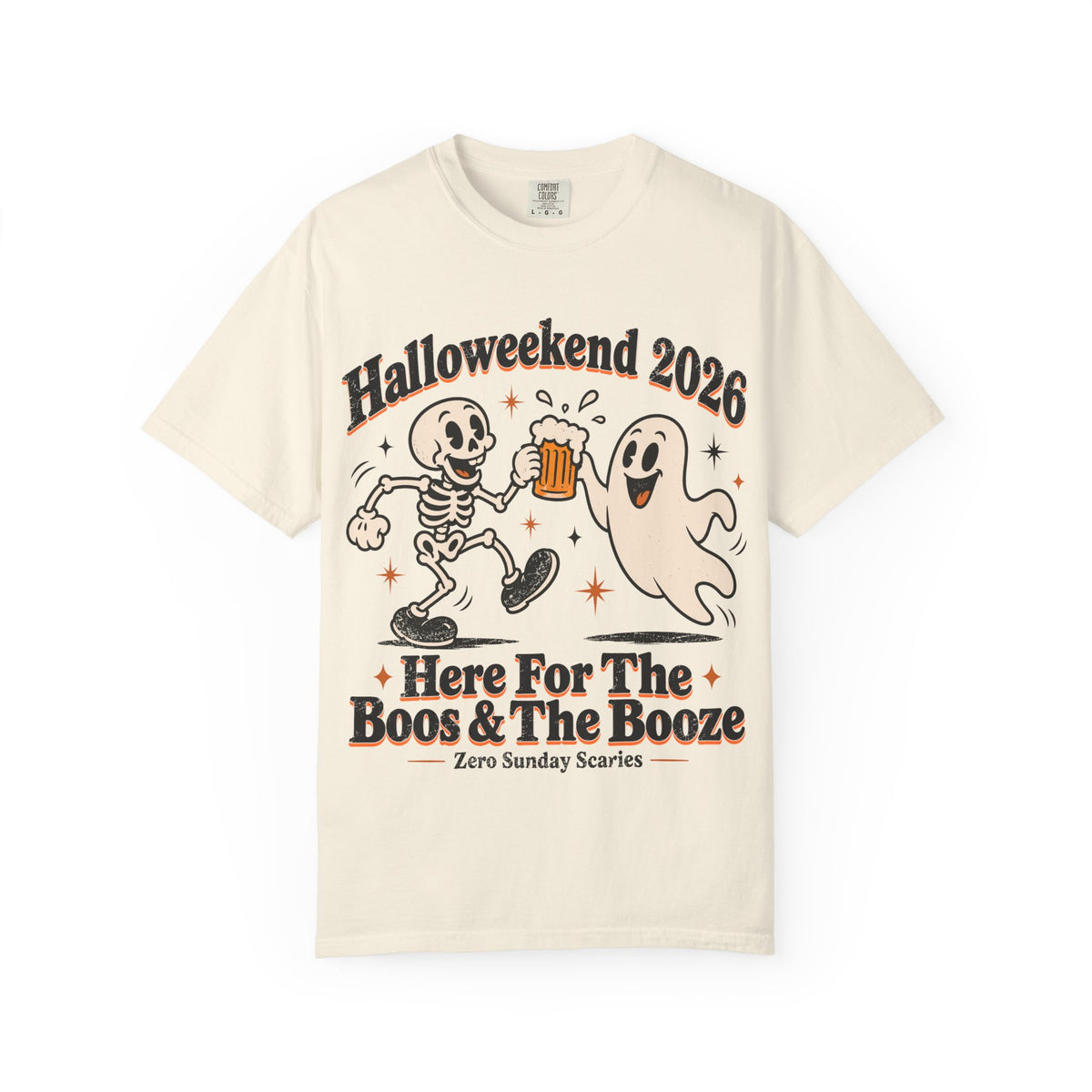 Halloweekend 2026 Boos & Booze Comfort Colors Tee