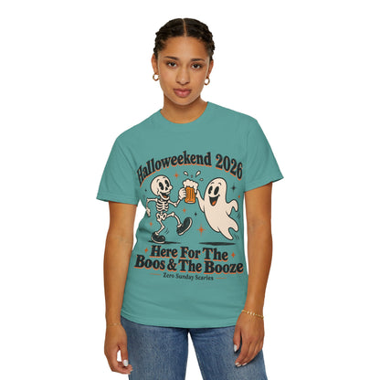 Halloweekend 2026 Boos & Booze Comfort Colors Tee