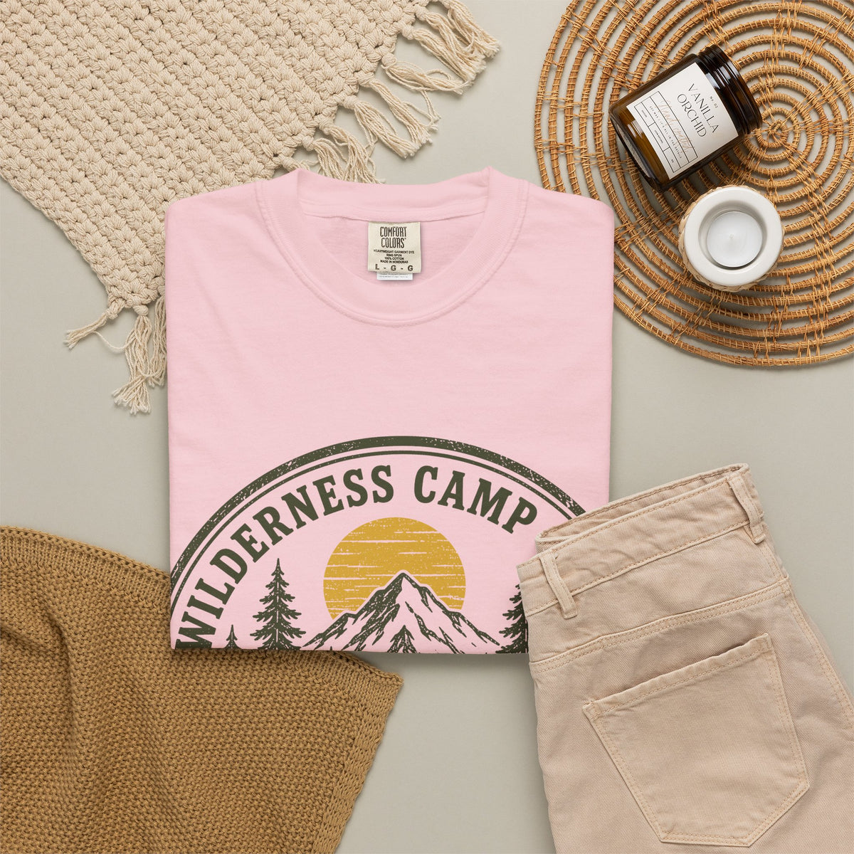Wilderness Camp Crew Savannah GA Comfort Colors Tee
