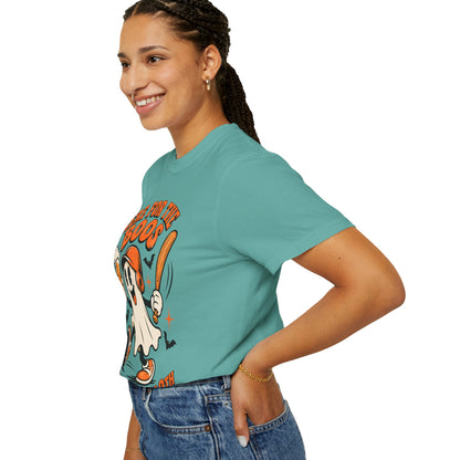 Here for the Boos Baseball Halloween Comfort Colors Tee