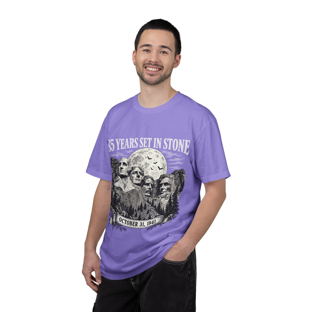 85 Years Set in Stone Mount Rushmore Comfort Colors Tee