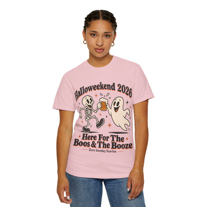 Halloweekend 2026 Boos & Booze Comfort Colors Tee