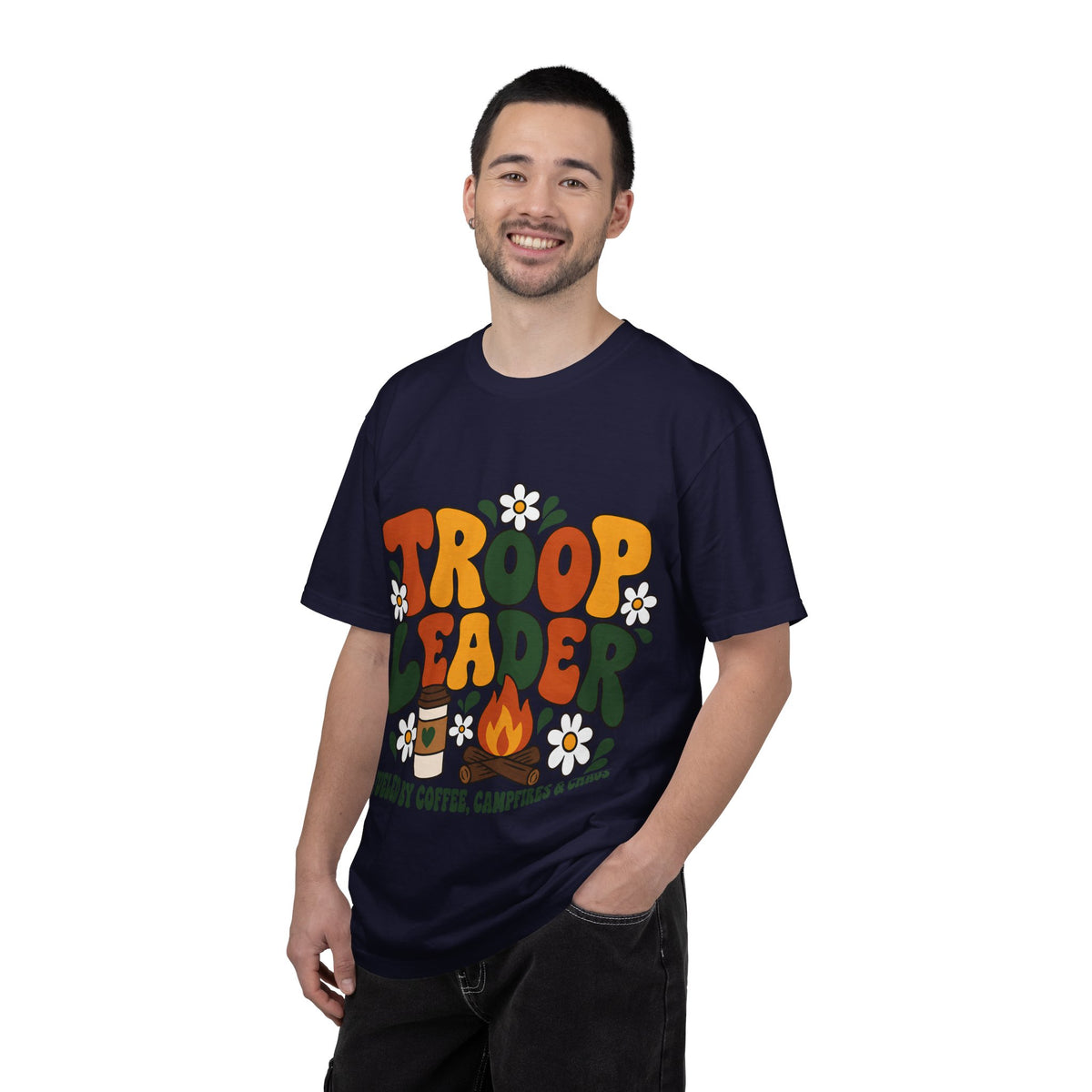 Troop Leader Coffee Campfires Chaos Comfort Colors Tee