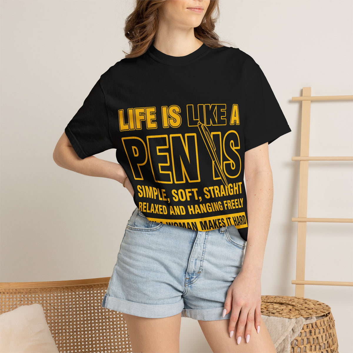 Life Is Like a Penis Adult Humor Comfort Colors T-Shirt