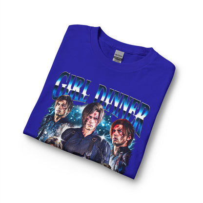 Girl Dinner Survival Horror Gildan Heavy Cotton Long Sleeve Tee