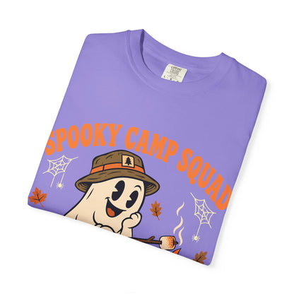 Spooky Camp Squad Campfires & Cobwebs Comfort Colors Tee