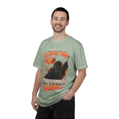 October Baseball Halloween Comfort Colors Graphic T-Shirt