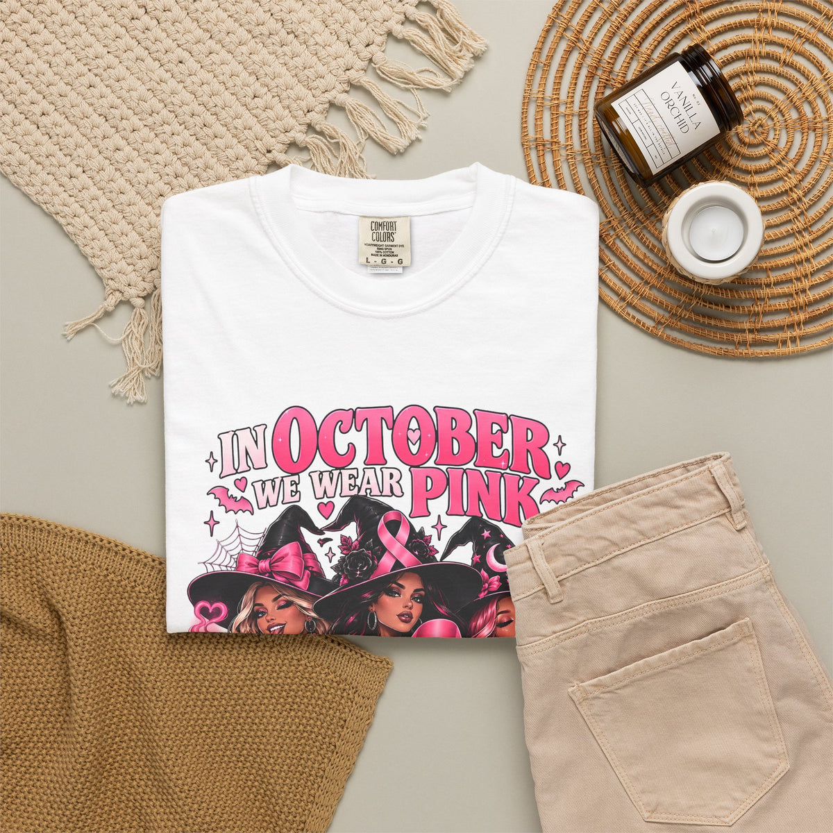 In October We Wear Pink My Coven Fights in Pink Tee