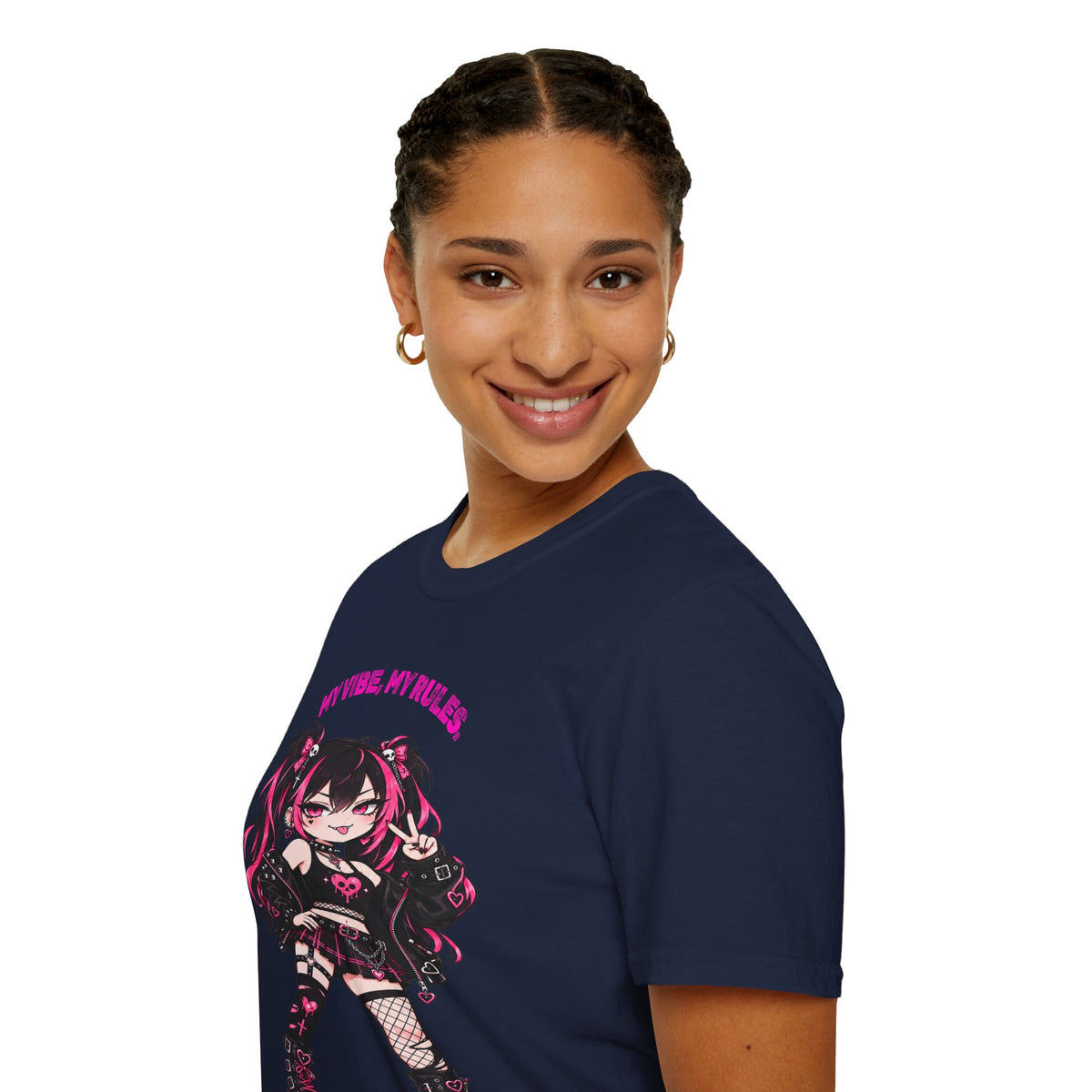 My Vibe, My Rules Anime Chibi Graphic Tee