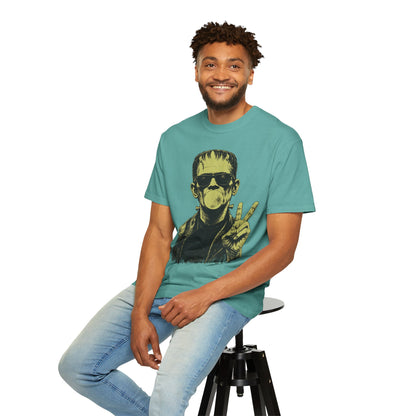 Frankenstein Bubblegum Peace Sign Comfort Colors T-Shirt